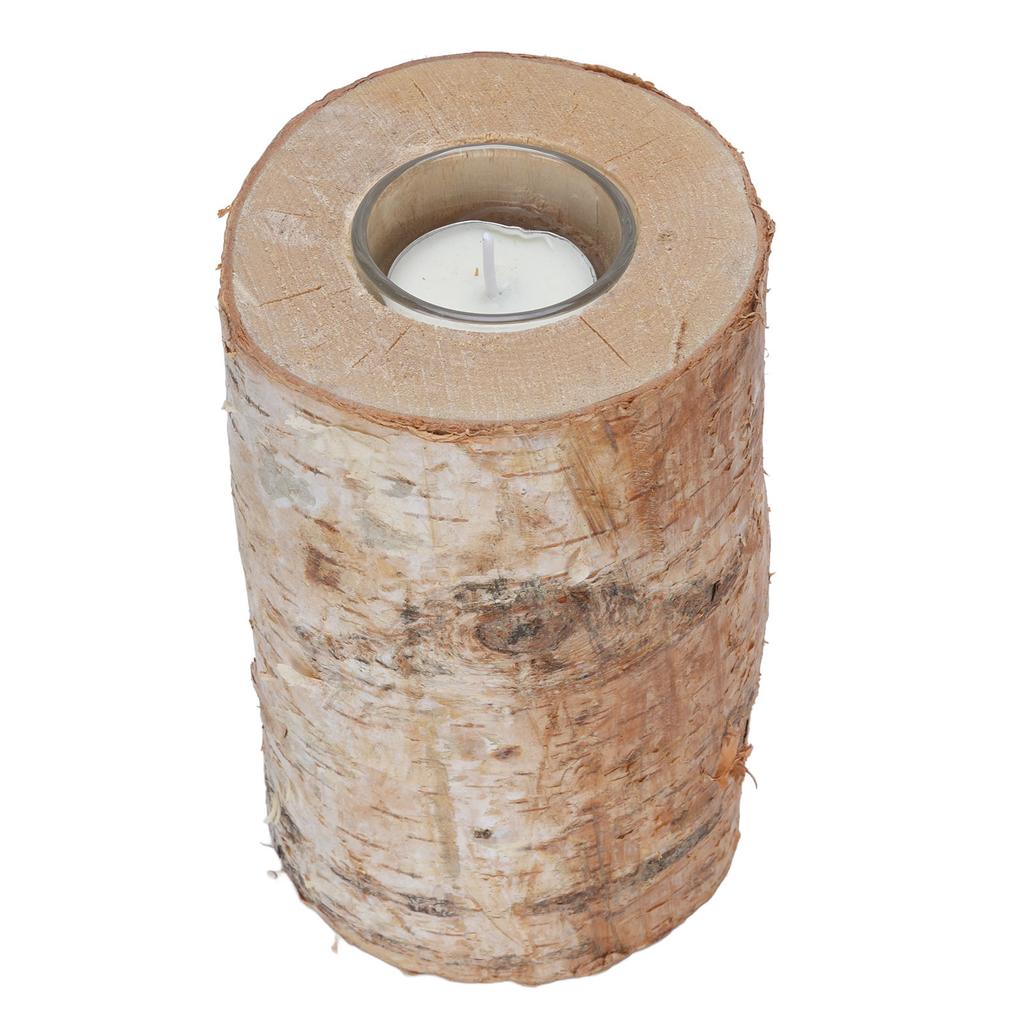 15СМ Деревянный подсвечник Декоративный подсвечник для ароматерапии Подсвечник-пенек для сада дома