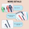 10Pcs Paper Ballpoint Pens Smooth Writing Quick Drying Recyclable Biodegradable Paper Barrel Pen for Students Teacher