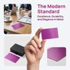 50Pcs Thin style Metal Card Purple color Marking Sheet Engraving Material  Business card making