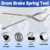 Brake Spring Pliers, Drum Brake Adjusting Tools, Shoe Return Spring Tall & Remove Brake Tools, Double Ended Brake Pistonremoval Pliers, Drum Brake