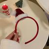 Bow Merry Christmas Headbands Snowflake Christmas Tree Headbands Crystal Santa Hat Hair Hoop  Party