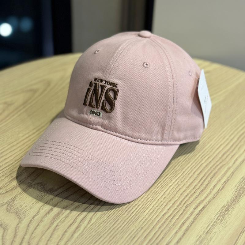 Soft Top High Quality Baseball Cap Letter Embroidered Cap Wide Brim Small Hat