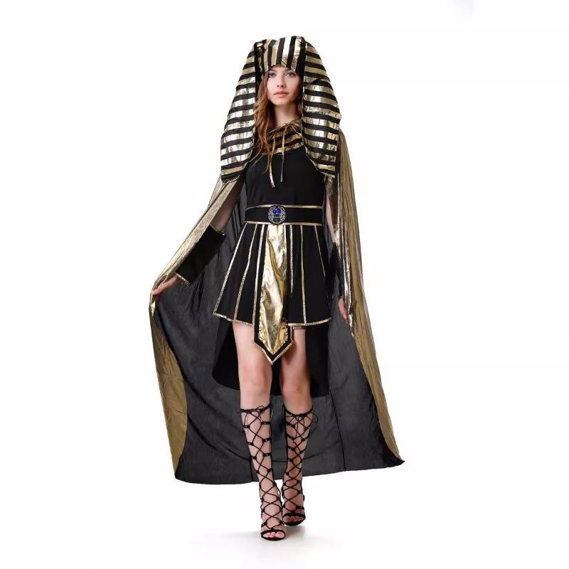 New Halloween Costumes Adult Men's and Women's Cleopatra Muse Egyptian Pharaoh Performance Costumes