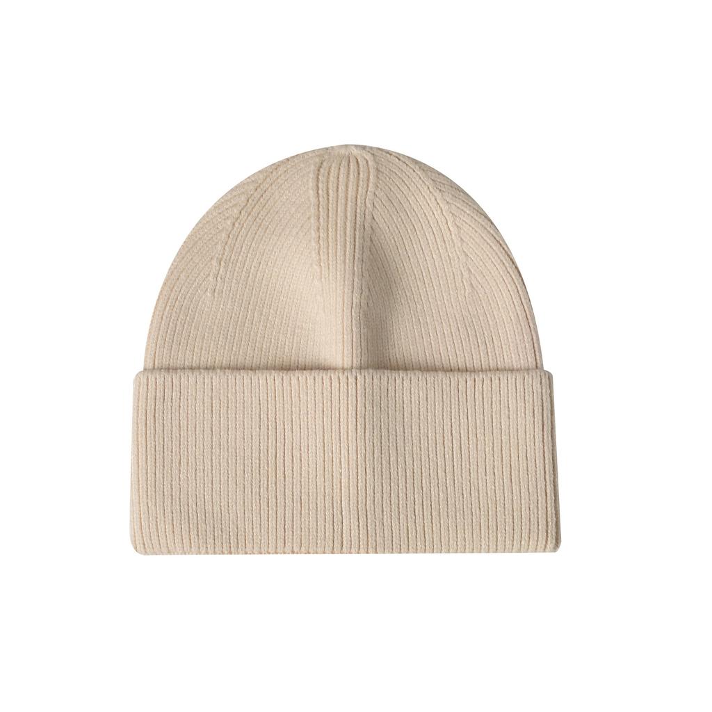 Women's Knitted Beanie with Turned-Up Brim New Style Loose-Fit Oversized Circumference Men's Hat Autumn/Winter Warm Hat
