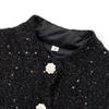 Kaslead New Arrival Women's Clothing Fashion Style Sequin Decorative Texture Long Sleeves Mini Dress 9251949