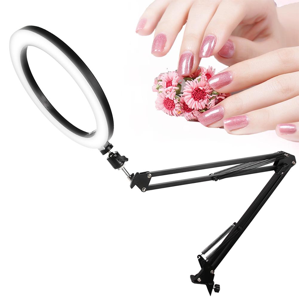 Светодиодная лампа для татуировки и нейл-арта, сменная головка, прямая трансляция фотографий, кольцевая световая головка (18 Вт‑26 см)