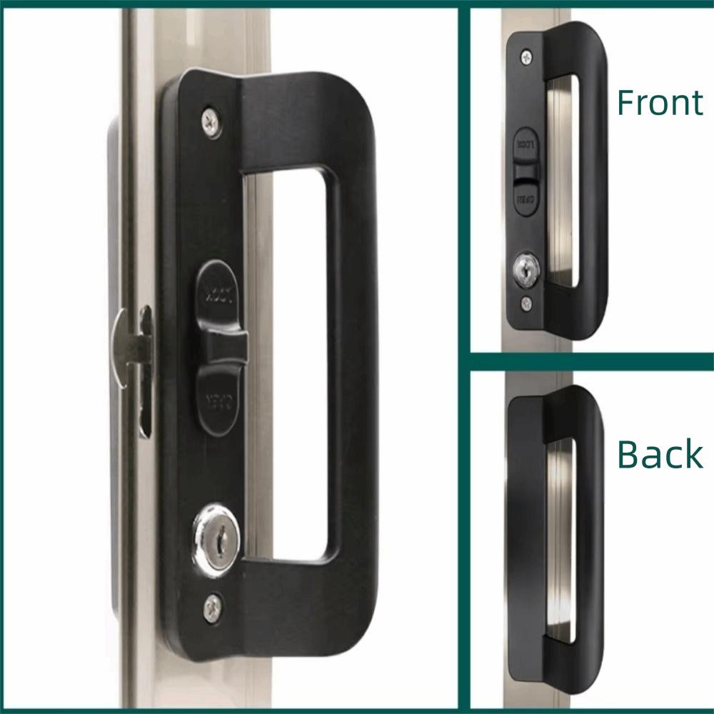 Aluminum Zinc Zinc Alloy Anti-theft Door Lock Set with Key Flush Lock Kit Barn