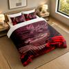 3Pcs Bedding SetBlack Clover Soft Bed Sheet and Two Pillowcases Home Bedroom Decor