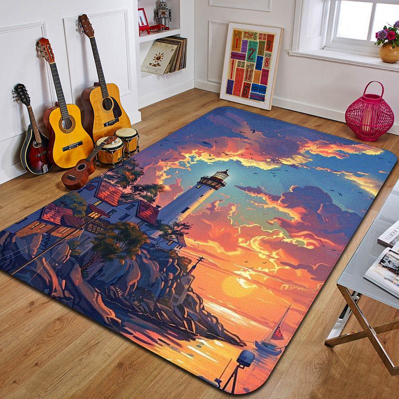 Ковер с принтом C-Clouds Модный коврик для йоги Нескользящий ковер Украшение спальни Уличный ковер Спальня Подарок на день рождения