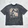 Saint Metallica Collaboration Distressed Washed Cotton Tee Streetwear Oversized Short Sleeve Men 2026