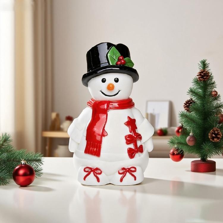 Силиконовая форма для свечей на рождественскую тематику, форма в виде снеговика, силиконовая форма для изготовления свечей, мыла ручной работы, поделок из эпоксидной смолы