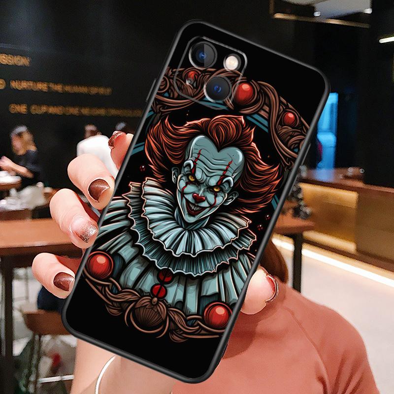 Clown Case For iPhone 14 15 16 Pro Max 11 12 13 Mini X XR XS Max 14 Plus Soft Cover