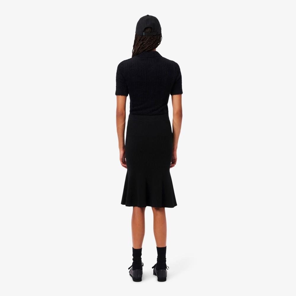 [Lacoste] Women's 3D Rib Knit Flared Midi Skirt JF4162-55N031