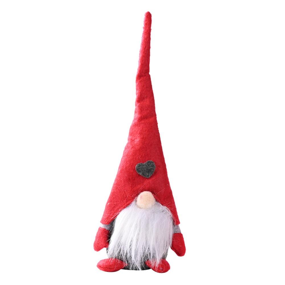 Lovely And Cute Gnome Doll With Long Red Hat Protect Your House And Bring You Happiness
