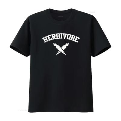 Мужская футболка Herbivore Vegan Морковь Овощная Вегетарианская Веганы Спортивная винтажная Стильная Повседневная Верх Для Повседневной Носки