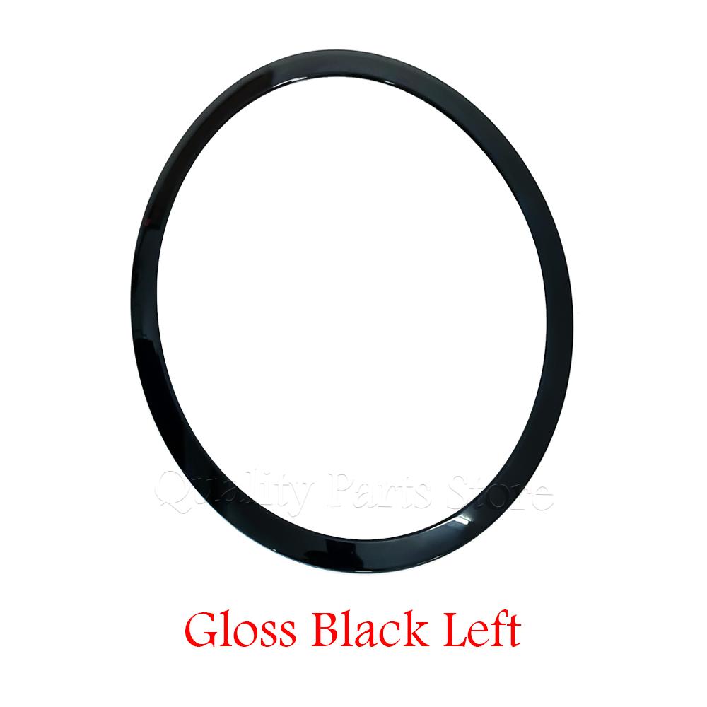 NEW For Cooper F55 F56 F57 2014-2021 Gloss Black/Silver Plated Headlight Ring Bezel Trim Surround Cover 51137300631 51137300632