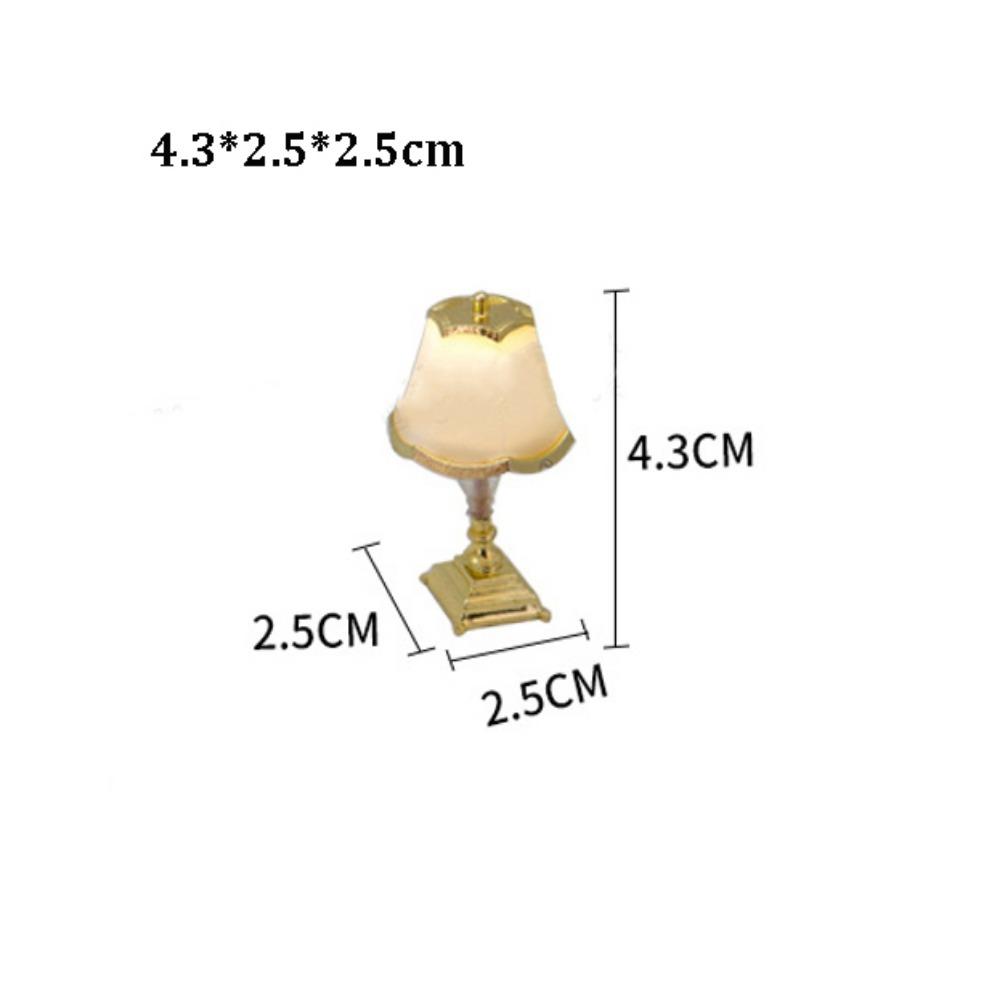 Mini Floor Lamp 1:20 1:25 Dollhouse Bedroom Lamp Children Gift