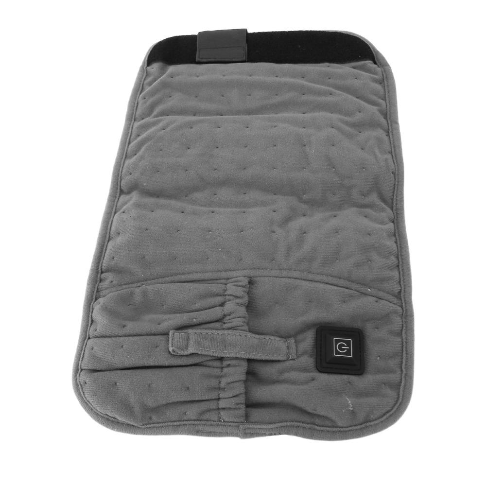 Gray Heated Back Wrap 3 Temperature Settings Waist Heating Pad Portable Heating Pad  Pain Relief