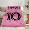 Messi's Pink  Portable Blanket/Soft Blanket Bedding Blanket Suitable for Travel Camping Living Rooms Offices Sofas Fan Gifts
