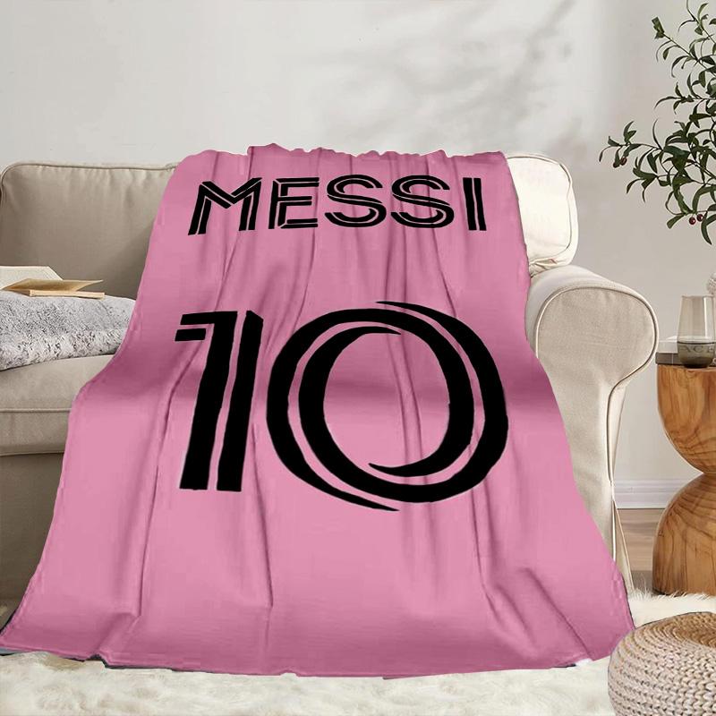 Messi's Pink  Portable Blanket/Soft Blanket Bedding Blanket Suitable for Travel Camping Living Rooms Offices Sofas Fan Gifts