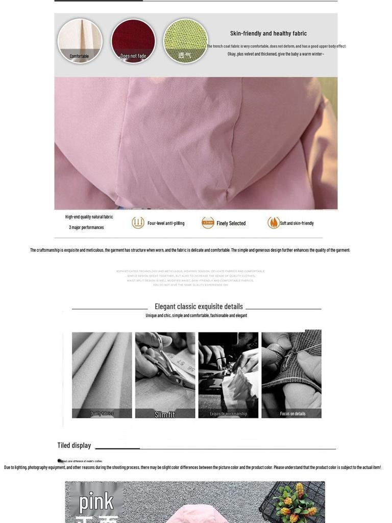 2025 Осень/Зима Теплая флисовая куртка-ветровка с капюшоном для девочек, с поясом для подчеркивания талии, для детей