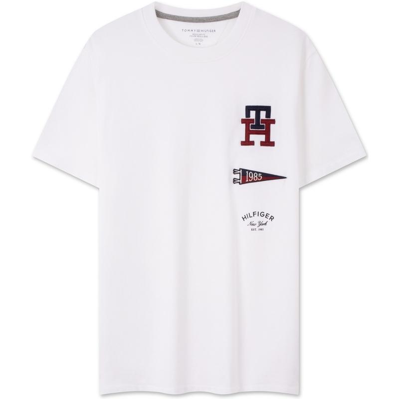 Tommy Hilfiger T-Shirts Men's Crew Neck Moderate Straight Fit 78JA204
