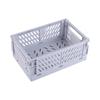 Carefully Selected Foldable Desktop Storage Basket - Plastic Hollow Design for Daily Home Use