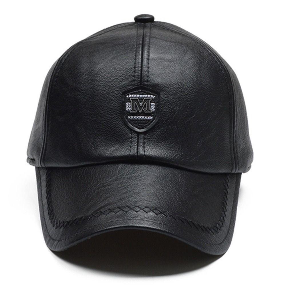 Регулируемые кожаные бейсболки Осень Зима Кепки Snapback Модные папины кепки Мужчины Женщины