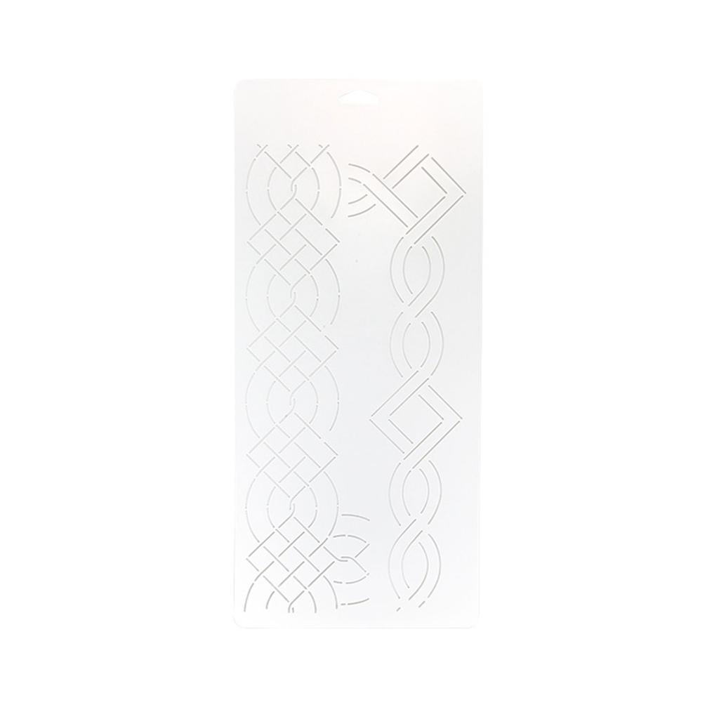 Quilting Templates Floral Line Quilting Stencil Reusable Plastic Sewing Stencil Patchwork Tool for Painting On Bag Shirt