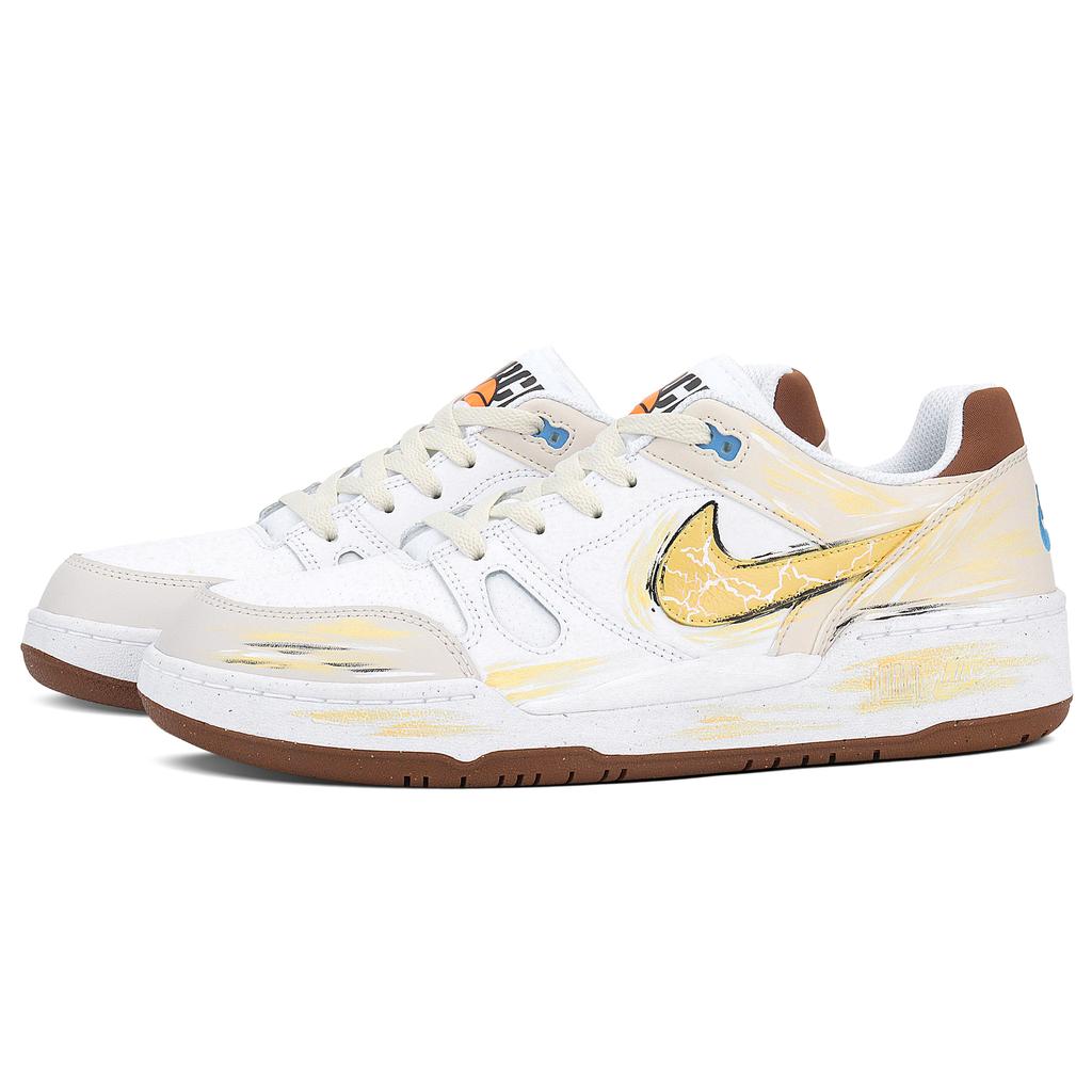 Nike Full Force Apollo Увеличивающие рост Устойчивые к истиранию Низкие Кеды для скейтборда Мужские Золотой HJ3485-121(Team1786-)