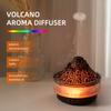 Volcano Aroma Diffuser Ультразвуковой увлажнитель воздуха Таймер Автоматическое отключение Дистанционное управление Пламя Диффузоры для дома Спальня Белый