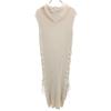 AMERI UNDRESSED Linen Blend No sleeve Rib knit Long dress beige Women Used