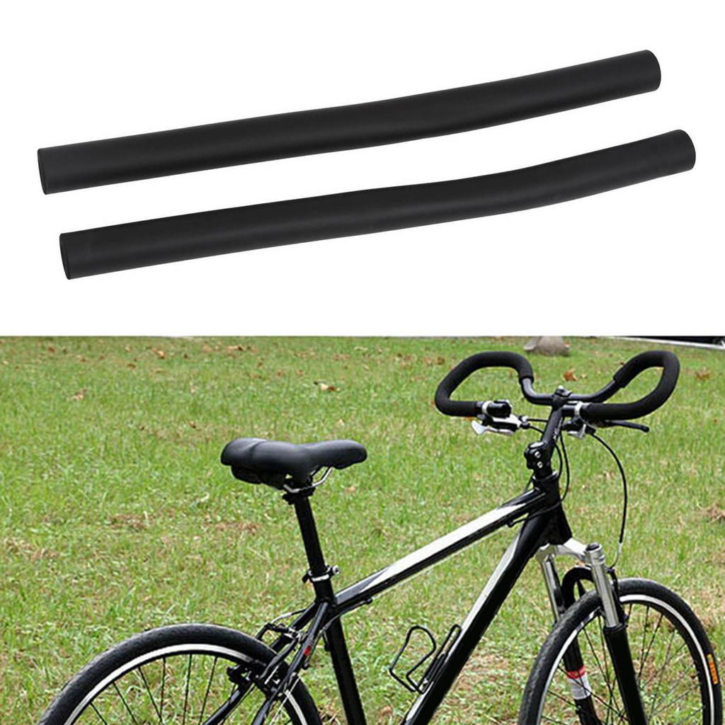 Велосипедные ручки на руле, длина, высота 3 см.