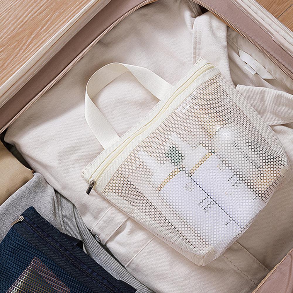 Сетчатые сумки для хранения туалетных принадлежностей для макияжа, сумки, портативные дорожные средства для мытья тела, душа, органайзер, подвесной косметический органайзер, сумка