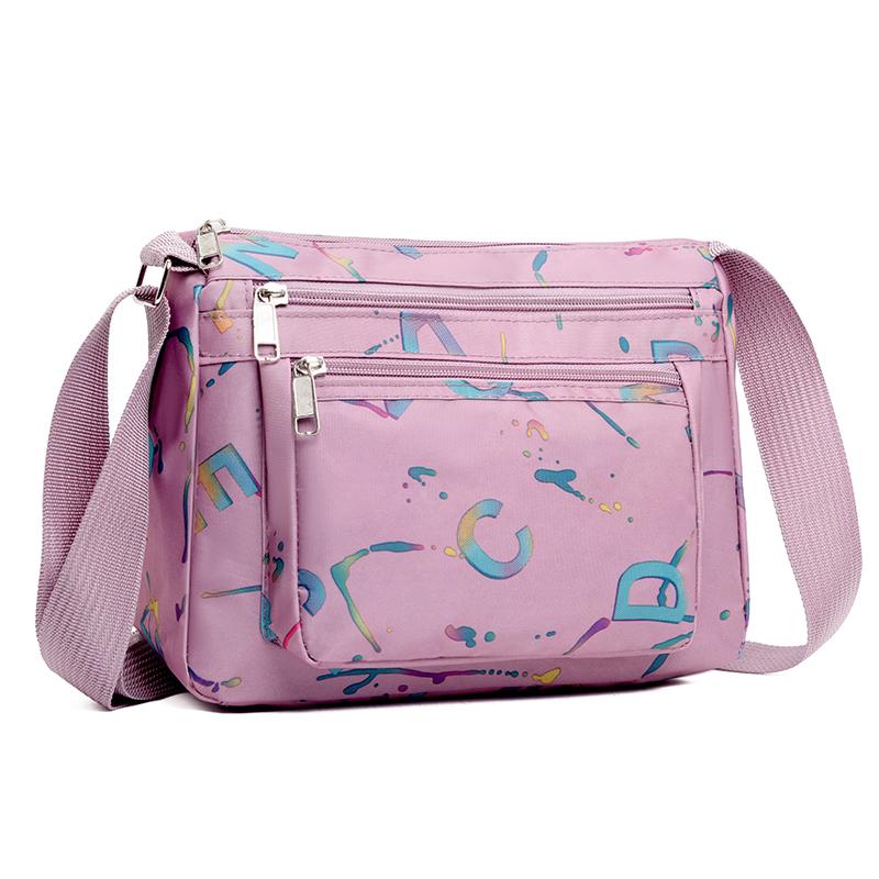 Модная женская сумка-мессенджер с несколькими карманами, высококачественная прочная тканевая сумка, женская легкая нейлоновая сумка через плечо для женщин