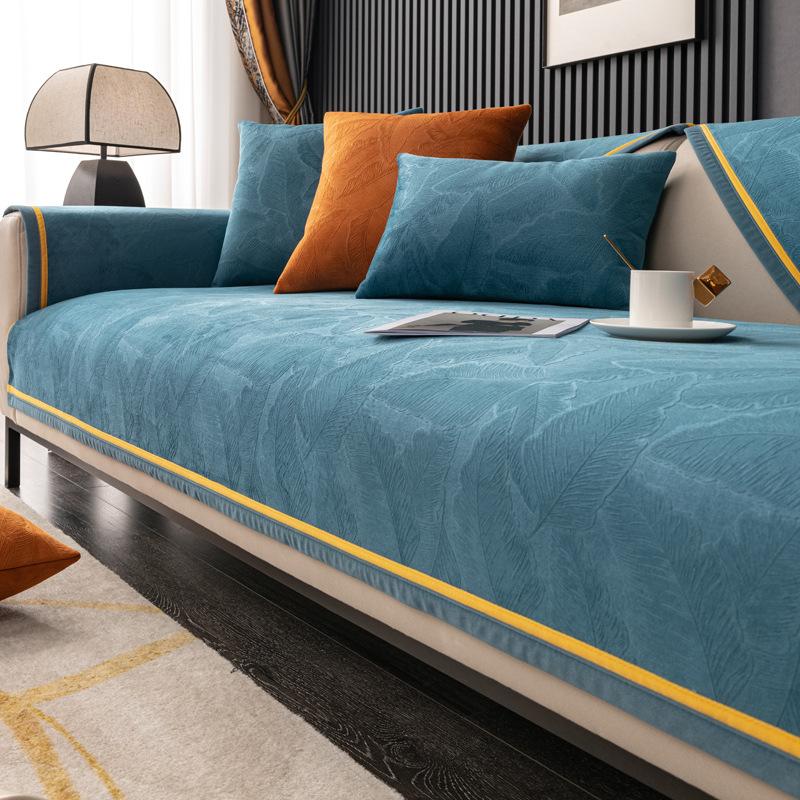 Минималистичная подушка для дивана, универсальная круглый год, легкая роскошь, противоскользящая подушка для сиденья, новый высококачественный чехол для дивана, тканевый чехол и полотенце