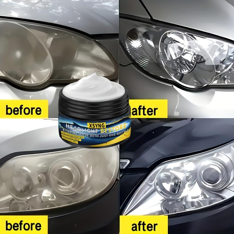 Car headlight repair cream, designed to repair yellowing, blurring, oxidation, and scratches, quickly restore light clarity
