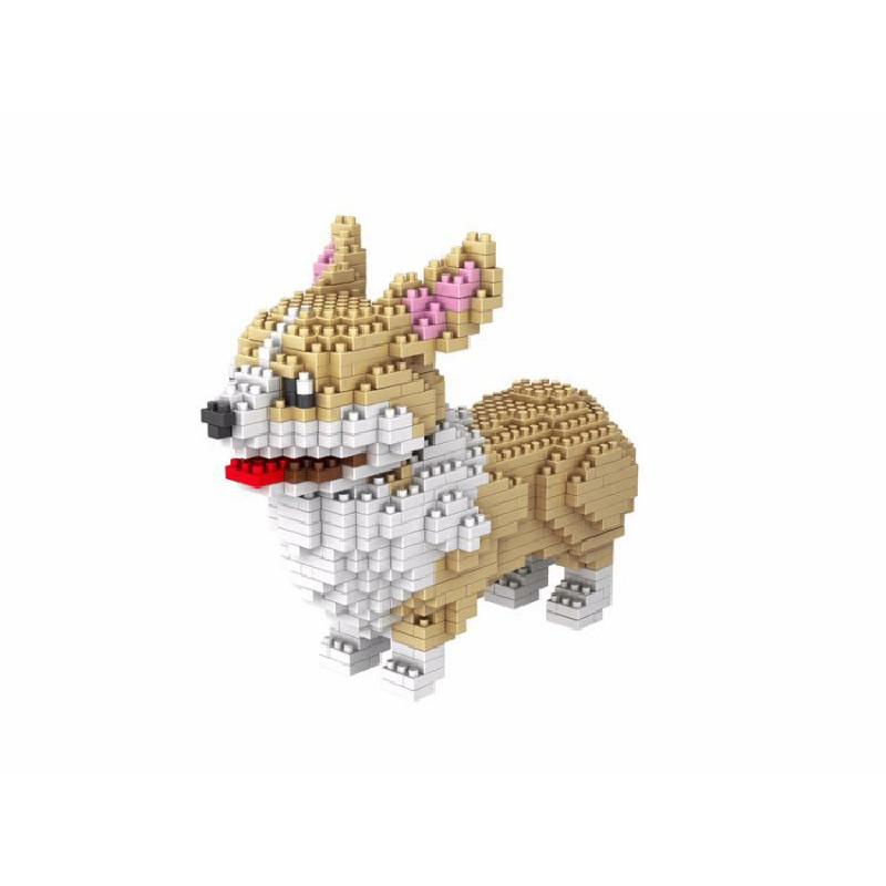 Or Poodle Poodle Dog Figure To Assemble With Nanoblocks Pieces Toys Children
