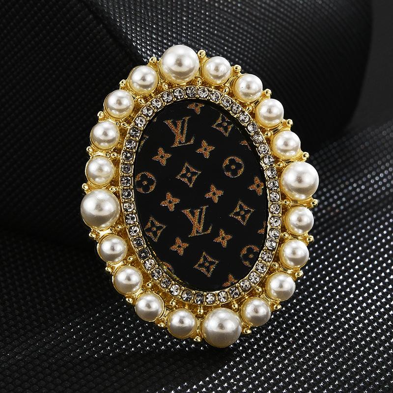 Brooch High-End Sense Niche Light Luxury Suit Bow Rhinestone Corsage High-End Alloy Creative Clothing Accessories