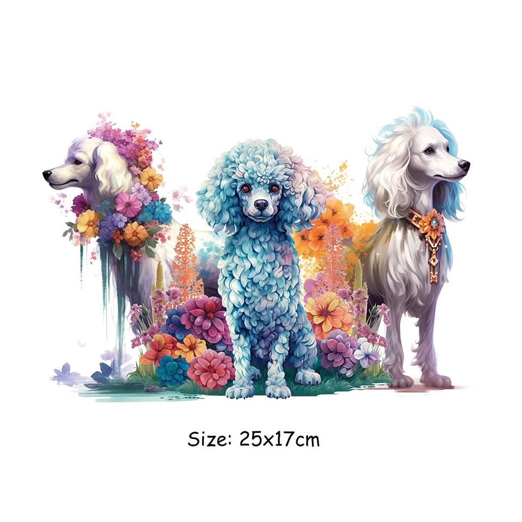 Flower Animals Applique On Clothes Thermal Press Hat Bag Parches Ropa Clothes Stickers Hoodies Diy Heat Transfer Badges