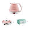 100 В ультратонкий дорожный складной электрический портативный складной чайник для кипячения воды с отделяемым шнуром питания 555 мл японская вилка пищевой силиконовый чайник,