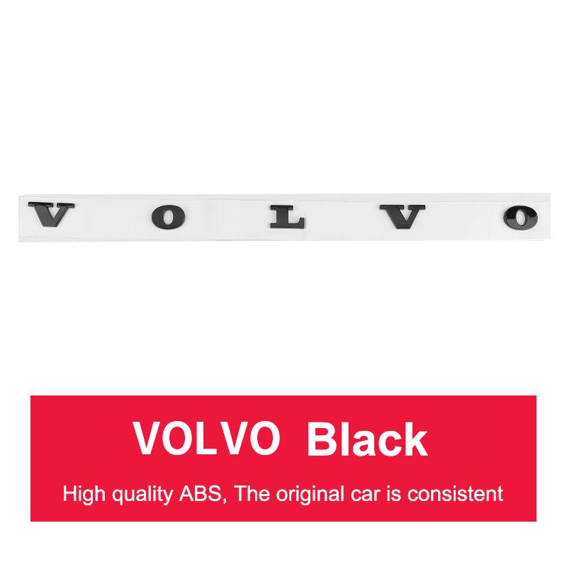Volvo Logo Letter Badge Car Trunk ABS Stickers For Volvo XC90 V90 V60 XC60 V40 EC40 EX40 S80 S60 S90 C40 XC40 V70 XC70 C30 C70