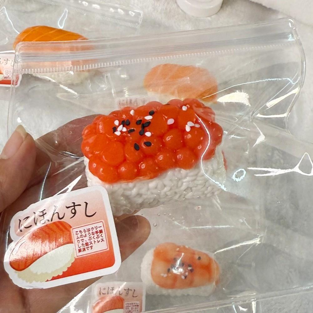 Silicone Sushi Squeeze Squishy Toys Slow Rebound Decompression Toy New Sensory Fidget Toy For Kids