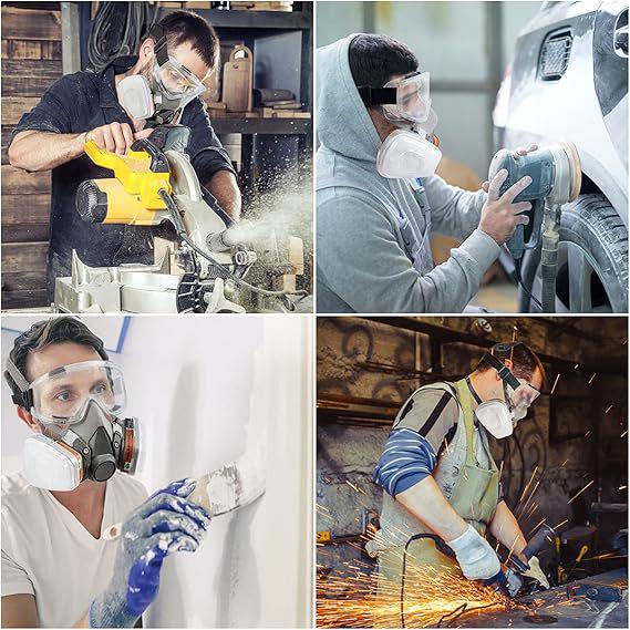 6200 Model Mask for Spray Painting, Pesticide, Decoration, Grinding, Chemical, Firefighting, and Dust Protection