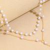 Золотое ожерелье из искусственного жемчуга для женщин, двухслойный чокер-цепочка из искусственного жемчуга, для подарков на день рождения, свадьбу, годовщину