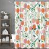 Ванильно-персиковая шторка для душа, декоративная шторка для душа для ванной комнаты, водонепроницаемая шторка для душа с крючками