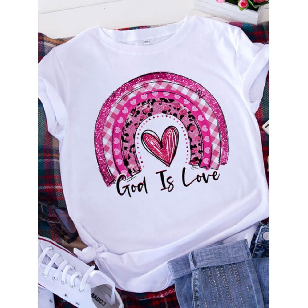 Brave Soul L American Retro Letters Love Белая футболка женская с коротким рукавом и круглым вырезом свободный повседневный топ большого размера оверсайз