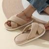 Indoor home men's slippers spring and autumn soft bottom bedroom floor non-slip suede silent slippers women's autumn and winter