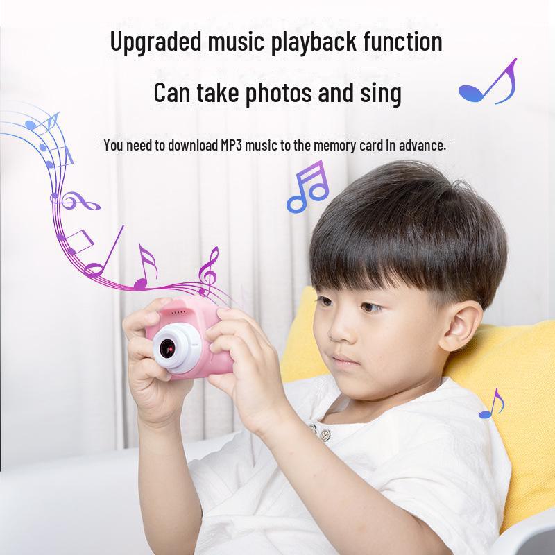 «Детская мультяшная цифровая камера для фото и видеосъемки — идеальный подарок на день рождения для школьников и малышей»