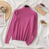 2023 Осенняя мода, свитер с воротником, женские зимние свободные джемперы с длинными рукавами, топы, женские теплые трикотажные изделия 28730